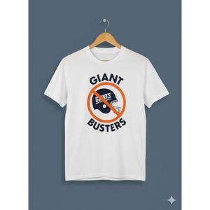 Giant Busters White SS Graphic Tee Shirt T-Shirt S
